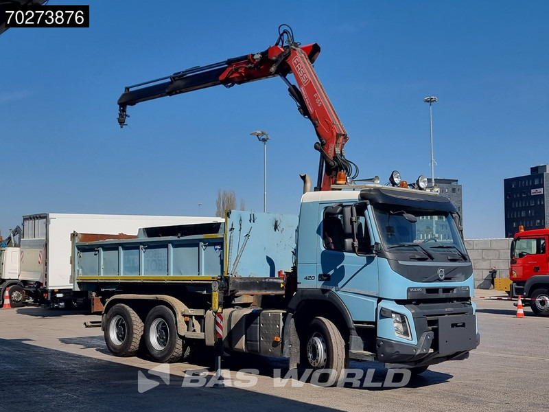 Volvo FMX 420 6X4 Fassi F155A.2.22 Crane 9m3 Big-Axle Automatic Euro 5 - Camião basculante, Camião grua: foto 2 Volvo FMX 420 6X4 Fassi F155A.2.22 Crane 9m3 Big-Axle Automatic Euro 5 - Camião basculante, Camião grua: foto 2