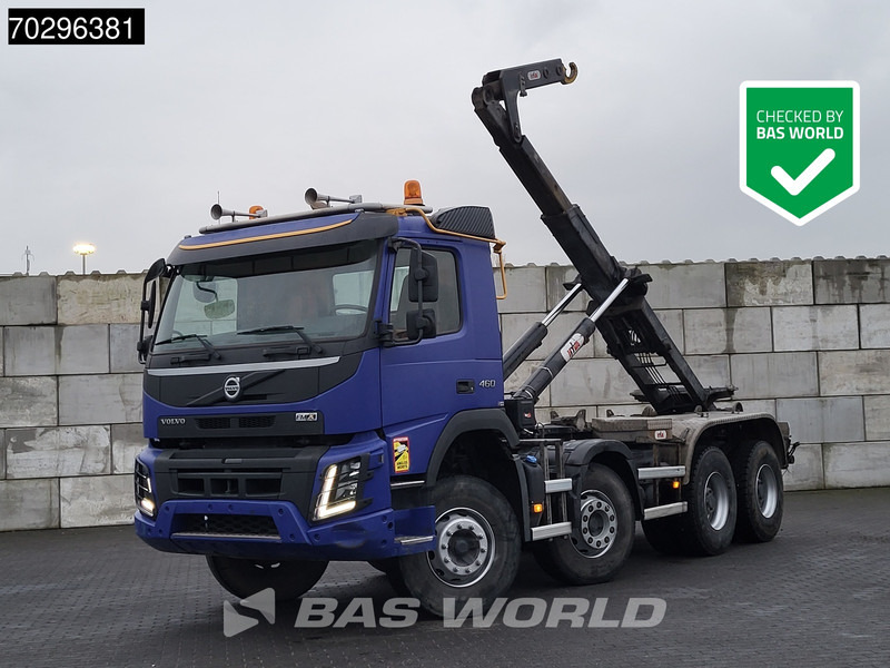 Volvo FMX 460 8X4 Hyva 26-55 SK containersystem Automatic Steelsuspension Big-Axle - Camião polibenne: foto 1 Volvo FMX 460 8X4 Hyva 26-55 SK containersystem Automatic Steelsuspension Big-Axle - Camião polibenne: foto 1