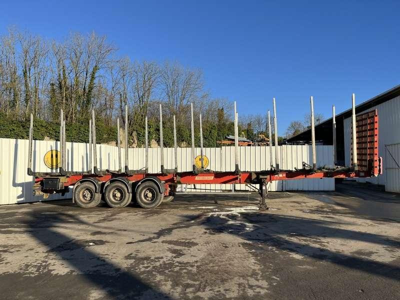 Semi-reboque transporte de madeira Fruehauf GRUMIERE 3 ESSIEUX: foto 7