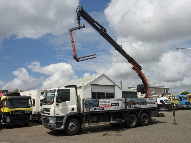 DAF CF 360 6X4 MANUAL GEAR STEELSPRINGS 18,5 TON PALFINKER - Camião de caixa aberta/ Plataforma, Camião grua: foto 1 DAF CF 360 6X4 MANUAL GEAR STEELSPRINGS 18,5 TON PALFINKER - Camião de caixa aberta/ Plataforma, Camião grua: foto 1