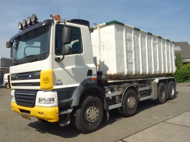 DAF CF 410 8X4 NCH CONTAINER SYSTEEM 32 TON 90 graden silo containers - Camião com sistema de cabo: foto 3 DAF CF 410 8X4 NCH CONTAINER SYSTEEM 32 TON 90 graden silo containers - Camião com sistema de cabo: foto 3