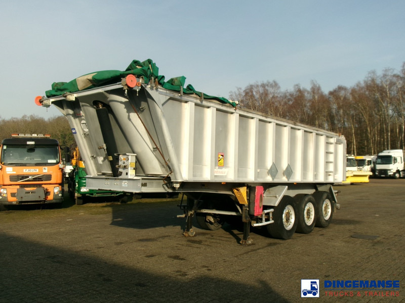 Benalu Tipper trailer alu 22 m3 + tarpaulin - Semi-reboque basculante: foto 1 Benalu Tipper trailer alu 22 m3 + tarpaulin - Semi-reboque basculante: foto 1