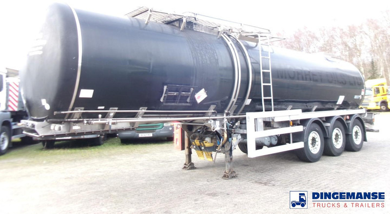 Crossland Bitumen tank inox 33 m3 / 1 comp + compressor + steam heating - Semirreboque tanque: foto 1 Crossland Bitumen tank inox 33 m3 / 1 comp + compressor + steam heating - Semirreboque tanque: foto 1