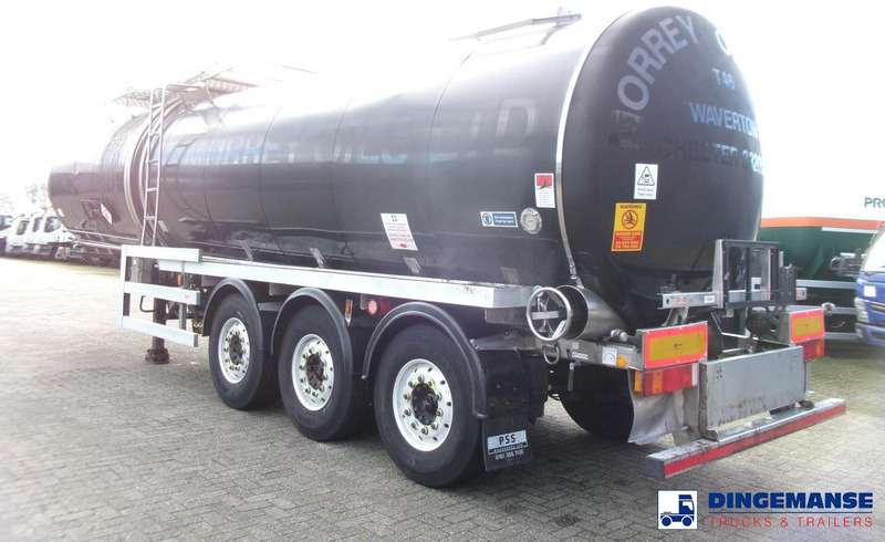 Crossland Bitumen tank inox 33 m3 / 1 comp + compressor + steam heating - Semirreboque tanque: foto 3 Crossland Bitumen tank inox 33 m3 / 1 comp + compressor + steam heating - Semirreboque tanque: foto 3