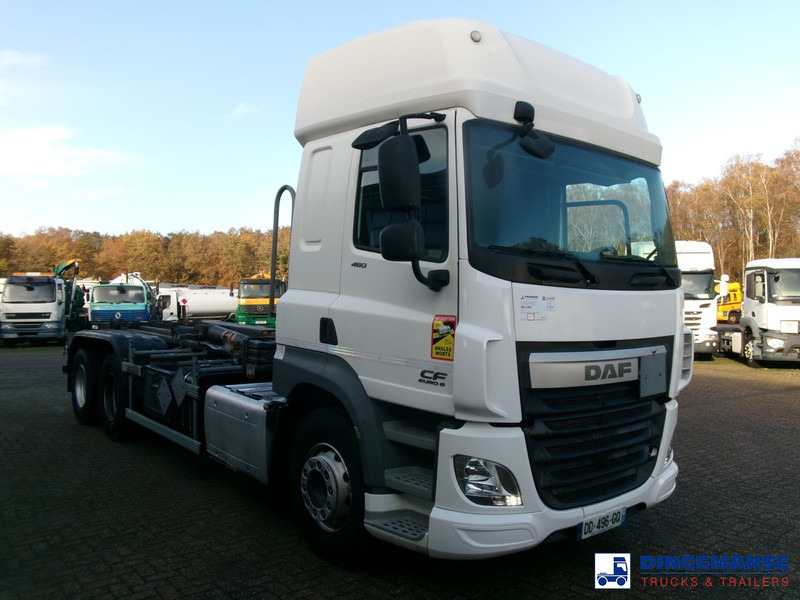 Camião polibenne DAF CF 460 6x2 Euro 6 Hyva container hook 20 t: foto 6