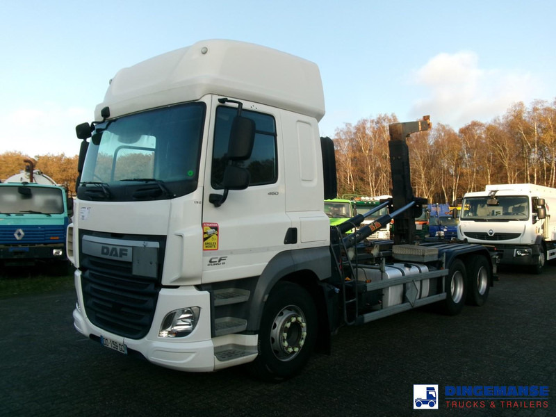 DAF CF 460 6x2 Euro 6 Hyva container hook 20 t - Camião polibenne: foto 1 DAF CF 460 6x2 Euro 6 Hyva container hook 20 t - Camião polibenne: foto 1