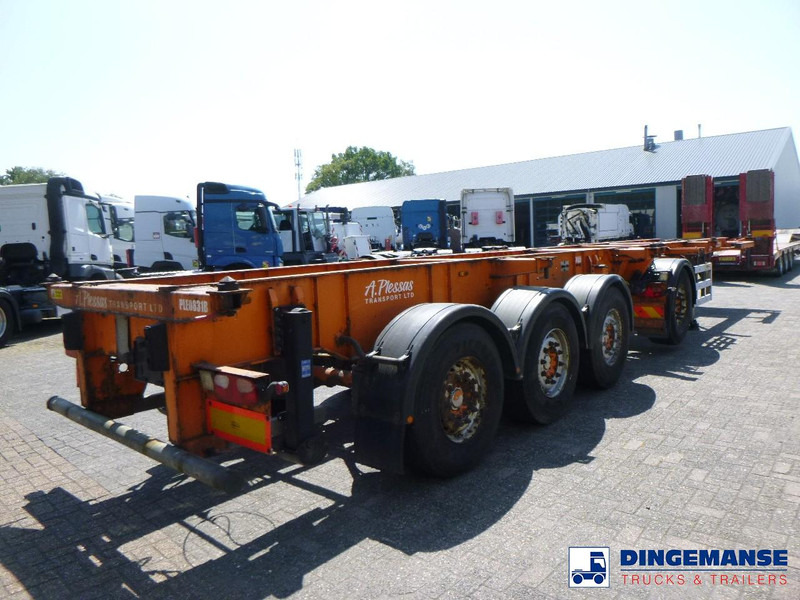 Dennison 4-axle container combi trailer (3 + 1 axles) 20-30-40-45 ft - Semi-reboque transportador de contêineres/ Caixa móvel: foto 4 Dennison 4-axle container combi trailer (3 + 1 axles) 20-30-40-45 ft - Semi-reboque transportador de contêineres/ Caixa móvel: foto 4