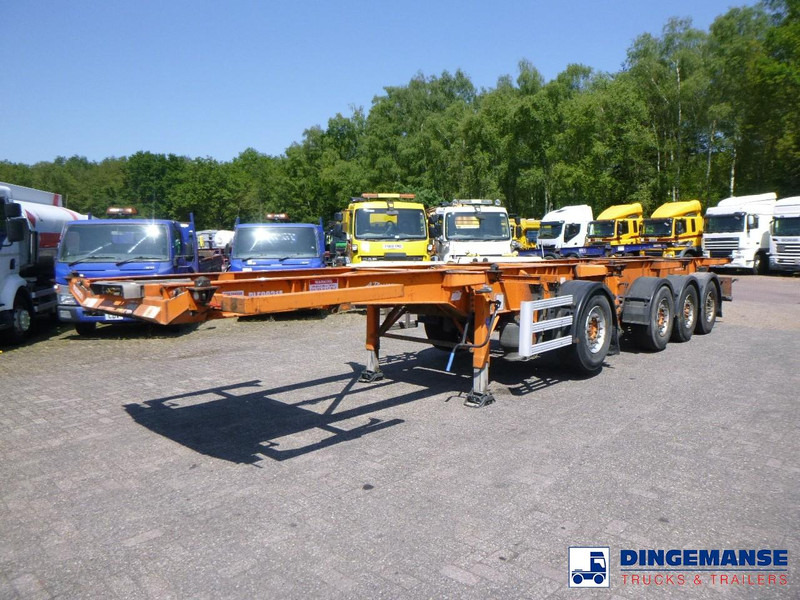 Dennison 4-axle container combi trailer (3 + 1 axles) 20-30-40-45 ft - Semi-reboque transportador de contêineres/ Caixa móvel: foto 1 Dennison 4-axle container combi trailer (3 + 1 axles) 20-30-40-45 ft - Semi-reboque transportador de contêineres/ Caixa móvel: foto 1