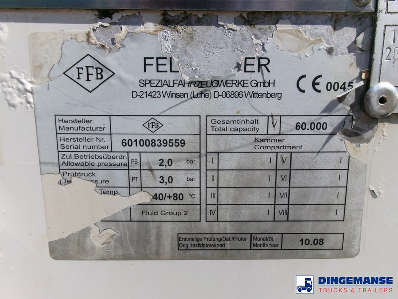 Carrinha basculante Feldbinder Powder tank alu (tipping) 60 m3: foto 19
