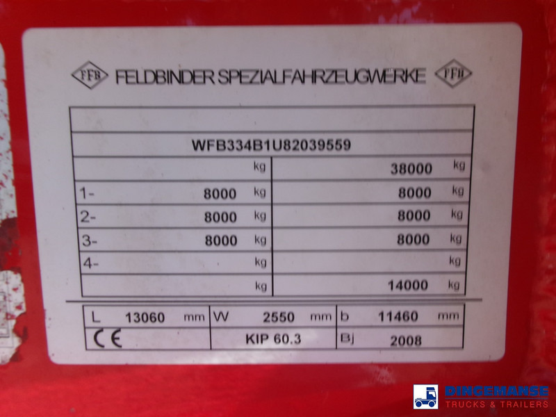 Semirreboque tanque Feldbinder Powder tank alu (tipping) 60 m3: foto 20