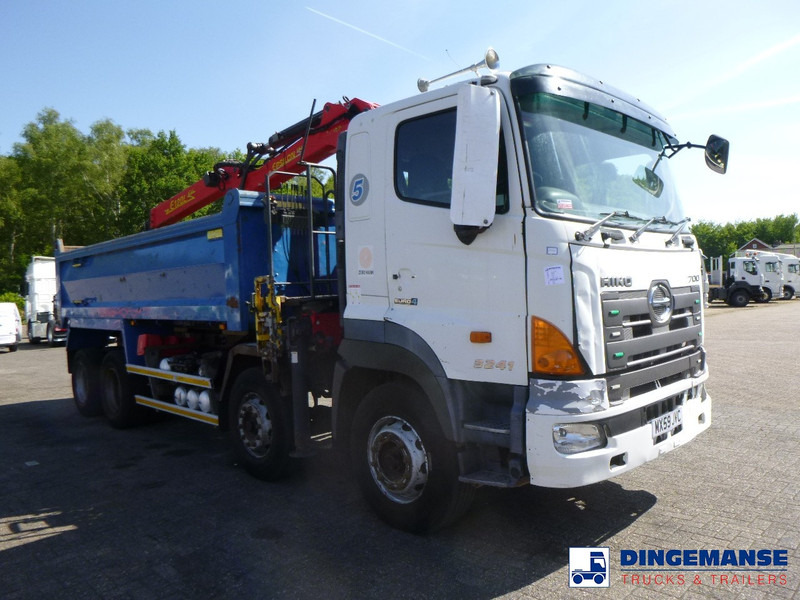Camião grua Hino FY1EUKA RHD + Palfinger E120L + grapple: foto 8