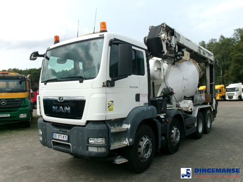 MAN TGS 32.360 8X4 Euro 6 Liebherr concrete mixer 8 m3 + belt - Camião betoneira: foto 1 MAN TGS 32.360 8X4 Euro 6 Liebherr concrete mixer 8 m3 + belt - Camião betoneira: foto 1