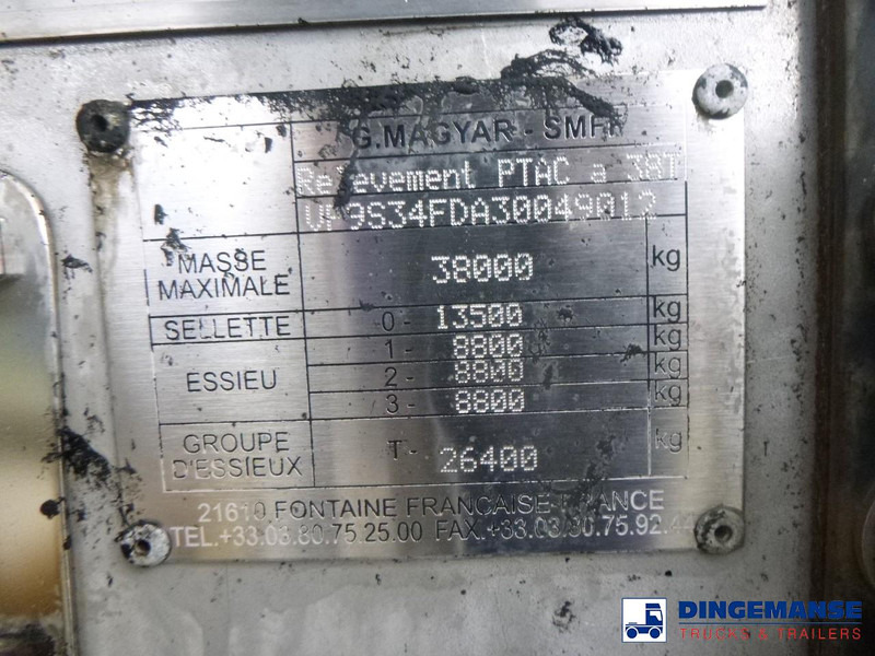 Semirreboque tanque Magyar Bitumen tank inox 31.8 m3 / 1 comp / ADR 22/10/2024: foto 12 Semirreboque tanque Magyar Bitumen tank inox 31.8 m3 / 1 comp / ADR 22/10/2024: foto 12