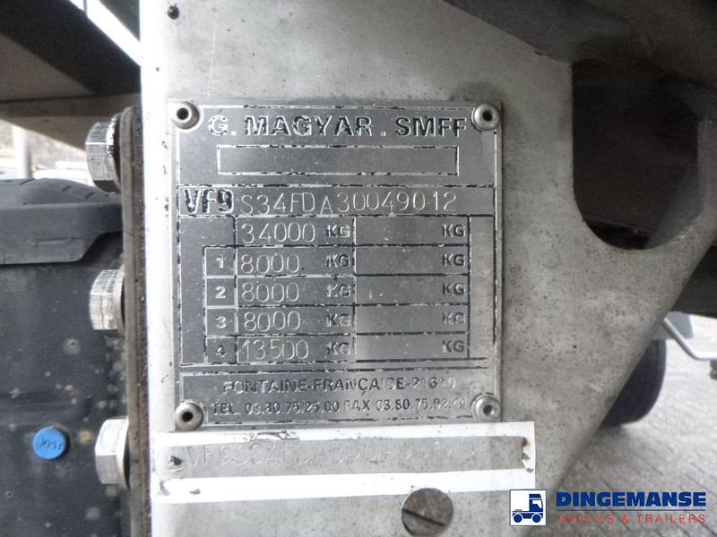 Semirreboque tanque Magyar Bitumen tank inox 31.8 m3 / 1 comp / ADR 22/10/2024: foto 9 Semirreboque tanque Magyar Bitumen tank inox 31.8 m3 / 1 comp / ADR 22/10/2024: foto 9