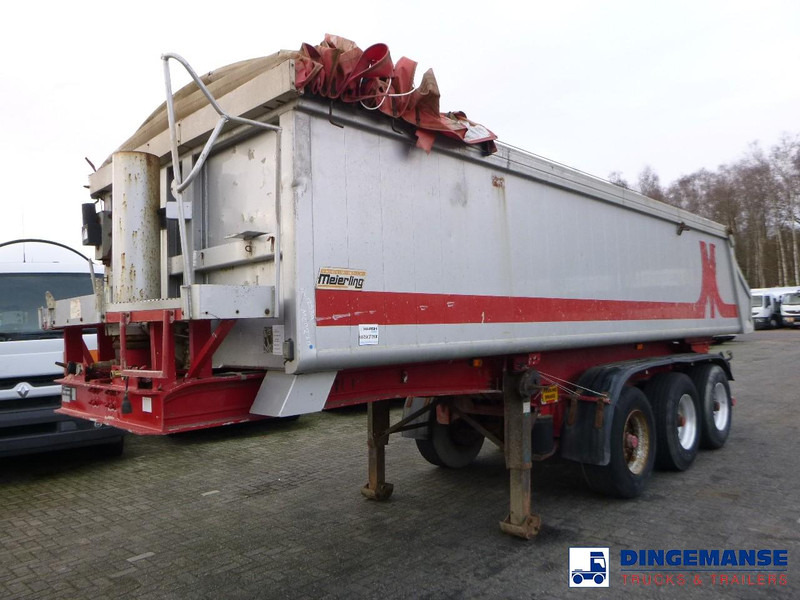 Meierling Tipper trailer alu 21 m3 + tarpaulin - Semi-reboque basculante: foto 1 Meierling Tipper trailer alu 21 m3 + tarpaulin - Semi-reboque basculante: foto 1