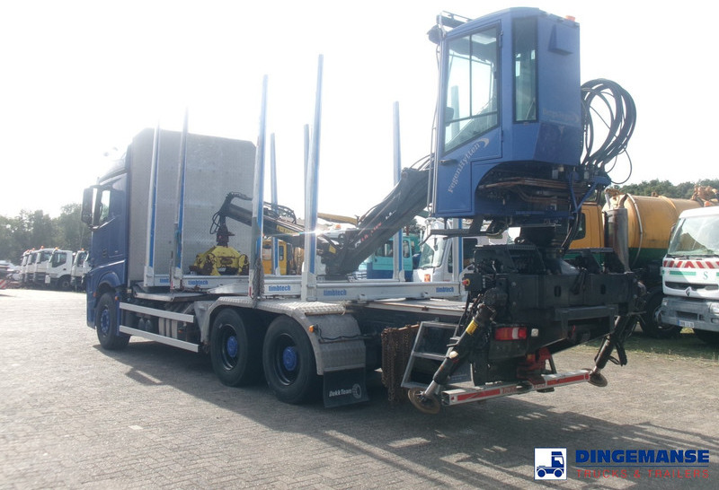 Mercedes-Benz Actros 2663 6x4 Euro 6 loglift F96 crane timber truck - Camião grua: foto 3 Mercedes-Benz Actros 2663 6x4 Euro 6 loglift F96 crane timber truck - Camião grua: foto 3