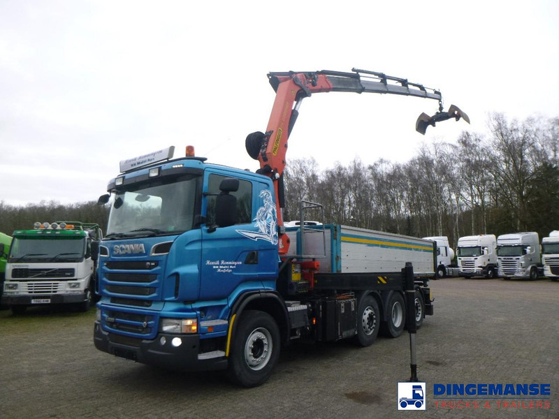 Scania R 500 8X2 tipper + Palfinger PK27001 EHD - Camião grua: foto 1 Scania R 500 8X2 tipper + Palfinger PK27001 EHD - Camião grua: foto 1
