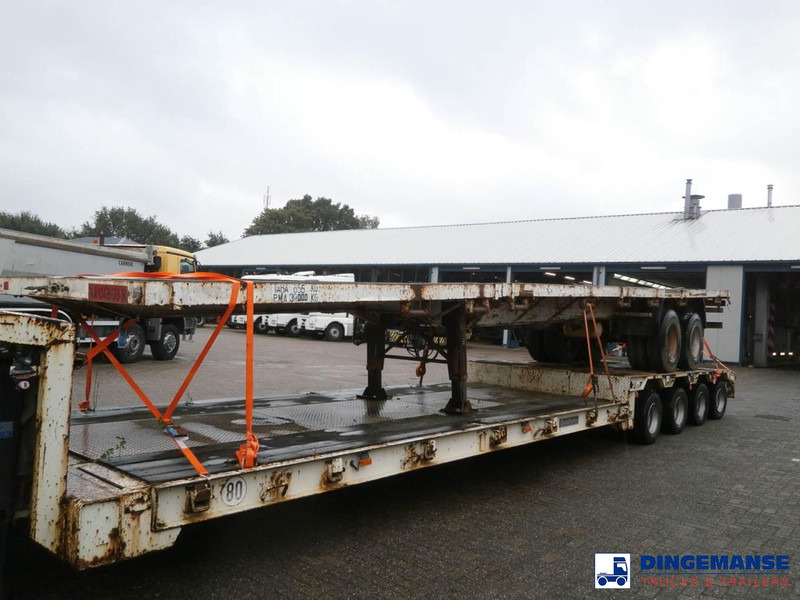 Traylona 2-axle platform trailer 39000KG / Extendable 19M - Semi-reboque baixa: foto 1 Traylona 2-axle platform trailer 39000KG / Extendable 19M - Semi-reboque baixa: foto 1