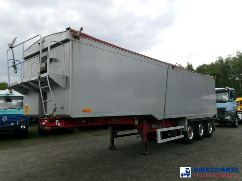 WILCOX Tipper trailer alu 52 m3 + tarpaulin - Semi-reboque basculante: foto 1 WILCOX Tipper trailer alu 52 m3 + tarpaulin - Semi-reboque basculante: foto 1