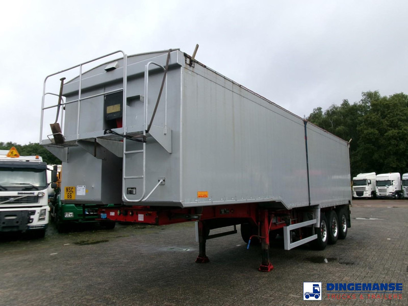 WILCOX Tipper trailer alu 55 m3 + tarpaulin - Semi-reboque basculante: foto 1 WILCOX Tipper trailer alu 55 m3 + tarpaulin - Semi-reboque basculante: foto 1