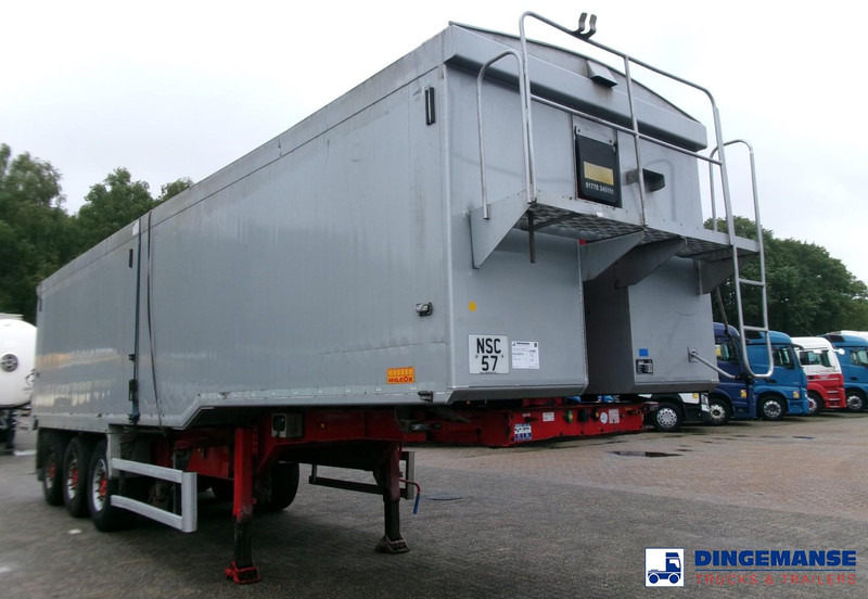 WILCOX Tipper trailer alu 55 m3 + tarpaulin - Semi-reboque basculante: foto 2 WILCOX Tipper trailer alu 55 m3 + tarpaulin - Semi-reboque basculante: foto 2