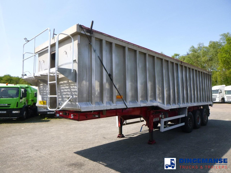 WILCOX Tipper trailer alu 55 m3 + tarpaulin - Semi-reboque basculante: foto 1 WILCOX Tipper trailer alu 55 m3 + tarpaulin - Semi-reboque basculante: foto 1