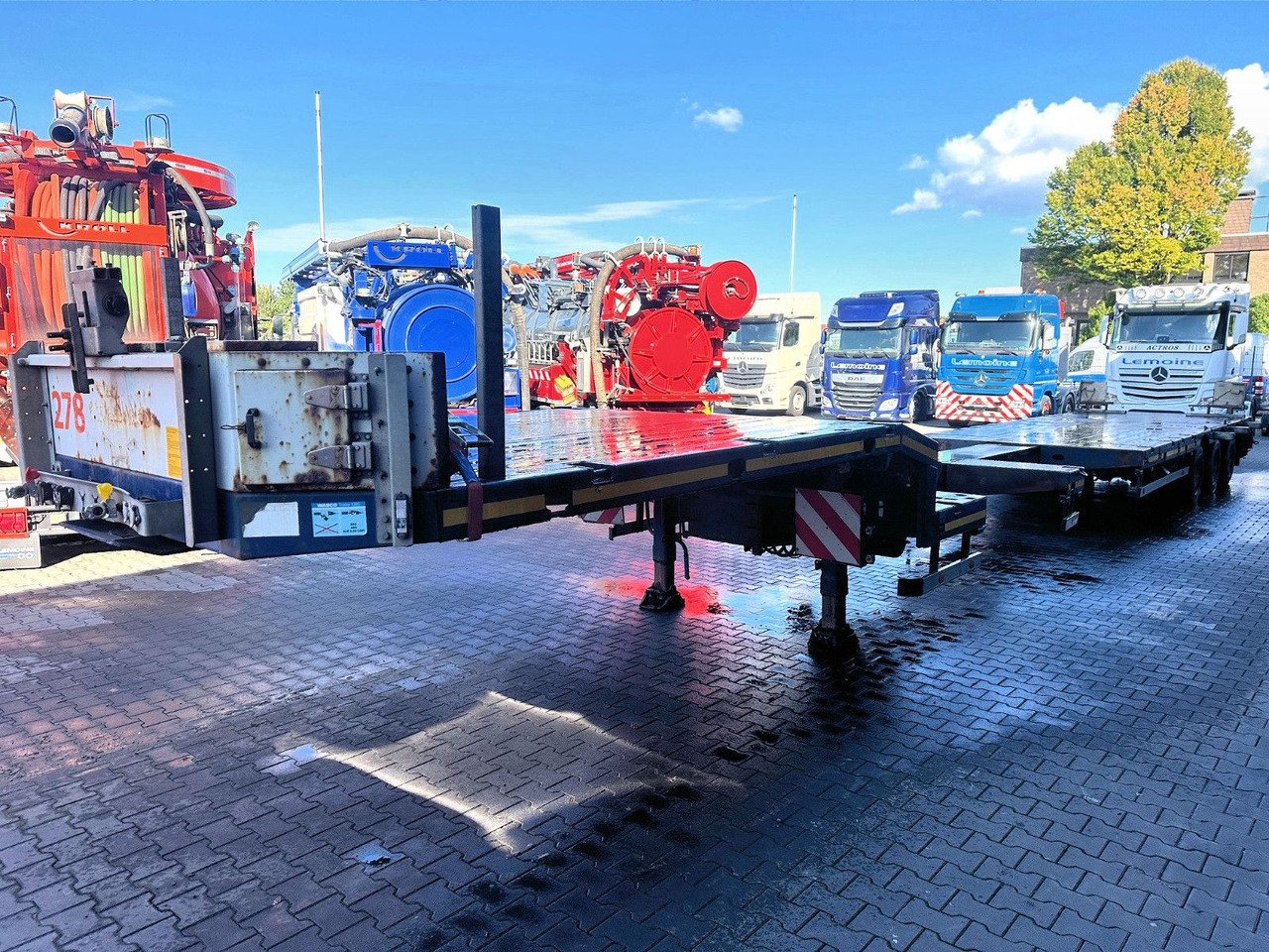 HRD 3-Achs Jumbo Tele Tieflader ausziehbar Lift+Lenk - Semi-reboque baixa: foto 5 HRD 3-Achs Jumbo Tele Tieflader ausziehbar Lift+Lenk - Semi-reboque baixa: foto 5