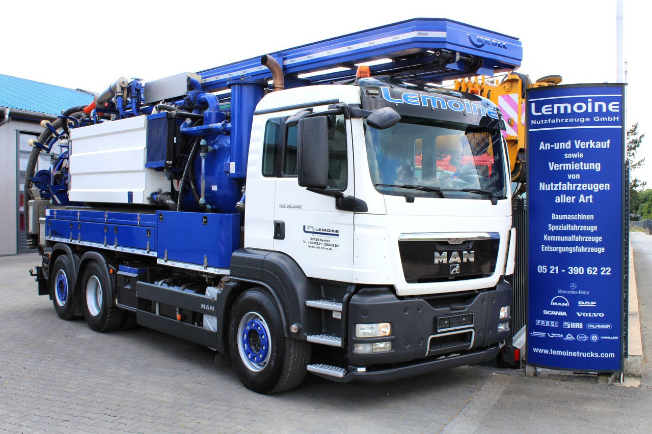 MAN TGS 28.440 6x2 Kroll 14,5m³ W-Rückgewinner KOMBI - Caminhão limpa fossa: foto 1 MAN TGS 28.440 6x2 Kroll 14,5m³ W-Rückgewinner KOMBI - Caminhão limpa fossa: foto 1