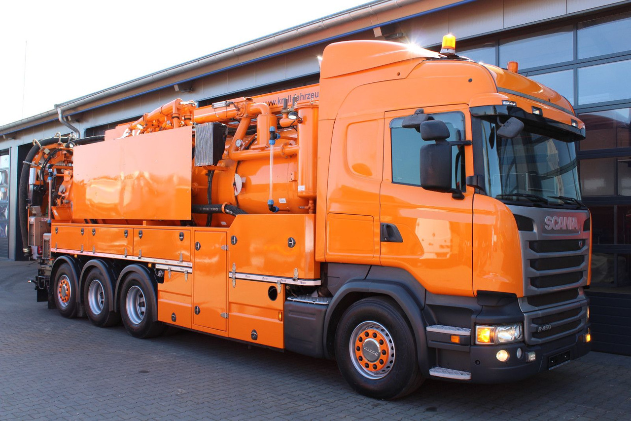 Scania R450 8x4 Kroll 19m³ Wasserrückgewinner Kombi-HD - Caminhão limpa fossa: foto 2 Scania R450 8x4 Kroll 19m³ Wasserrückgewinner Kombi-HD - Caminhão limpa fossa: foto 2
