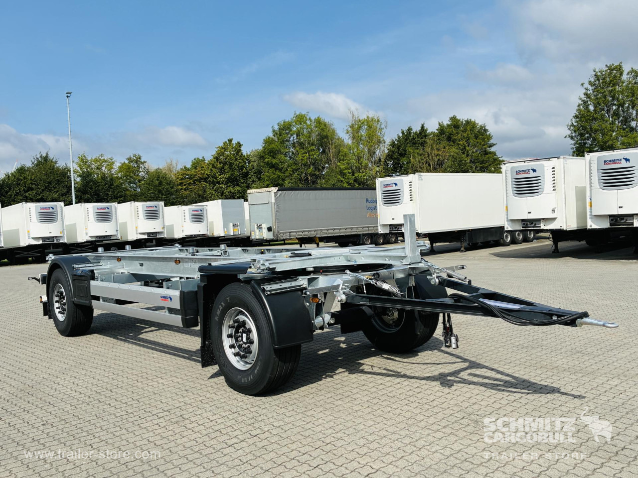 SCHMITZ Anhänger Wechselfahrgestell Standard - Reboque transportador de contêineres/ Caixa móvel: foto 1 SCHMITZ Anhänger Wechselfahrgestell Standard - Reboque transportador de contêineres/ Caixa móvel: foto 1