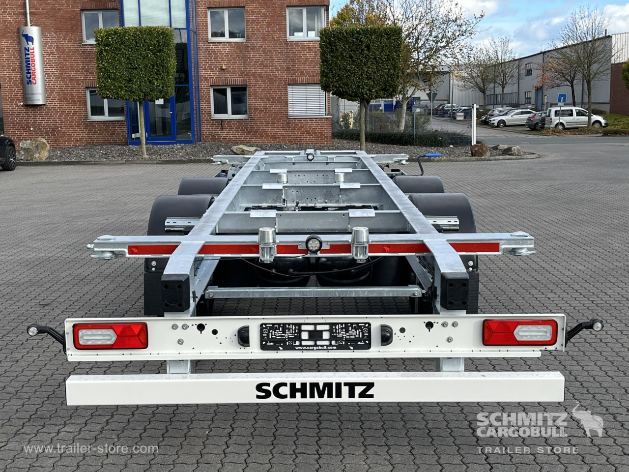 SCHMITZ Zentralachsanhänger Wechselfahrgestell - Reboque transportador de contêineres/ Caixa móvel: foto 5 SCHMITZ Zentralachsanhänger Wechselfahrgestell - Reboque transportador de contêineres/ Caixa móvel: foto 5