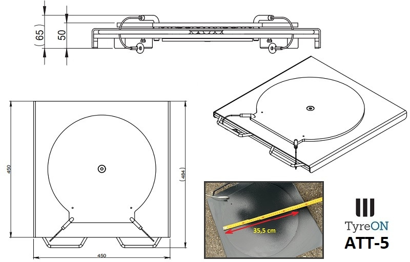 ATT5 alignment turn plates - height 5 cm - Equipamento para oficina: foto 2 ATT5 alignment turn plates - height 5 cm - Equipamento para oficina: foto 2