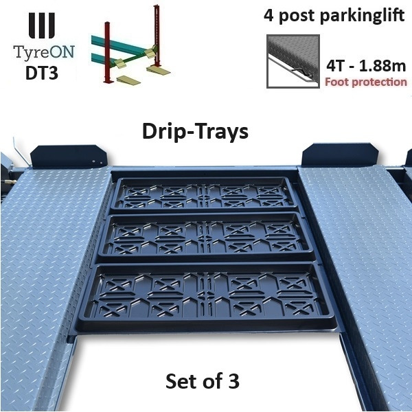 DT3 set of 3 plastic oil / liquid / dirt drip-trays - Equipamento para oficina: foto 1 DT3 set of 3 plastic oil / liquid / dirt drip-trays - Equipamento para oficina: foto 1