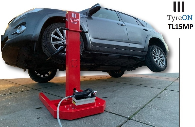 TL15MP mobile single post autolift - easyjacklift 3000 kg - air hydraulic - Lift vehicles up to 3000 kg from the side - Equipamento para oficina: foto 4 TL15MP mobile single post autolift - easyjacklift 3000 kg - air hydraulic - Lift vehicles up to 3000 kg from the side - Equipamento para oficina: foto 4