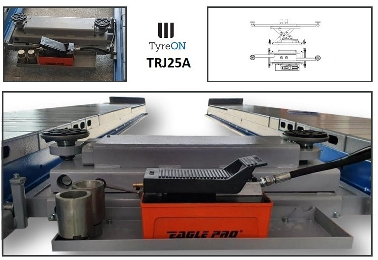 TRJ25A air-hydraulic rolling axle jack 2.5T- Height adjustable adapters - Equipamento para oficina: foto 4 TRJ25A air-hydraulic rolling axle jack 2.5T- Height adjustable adapters - Equipamento para oficina: foto 4