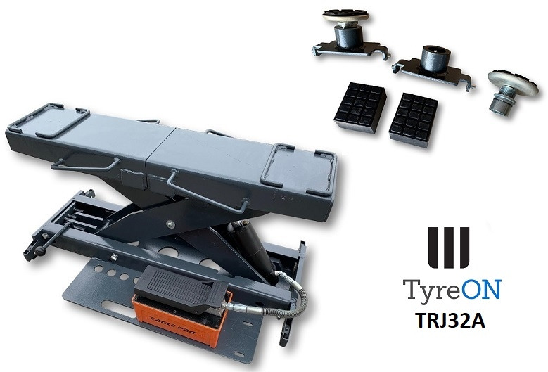 TRJ32A air hydraulic rolling jack 3.2T- Height adjustable adapters - Equipamento para oficina: foto 4 TRJ32A air hydraulic rolling jack 3.2T- Height adjustable adapters - Equipamento para oficina: foto 4