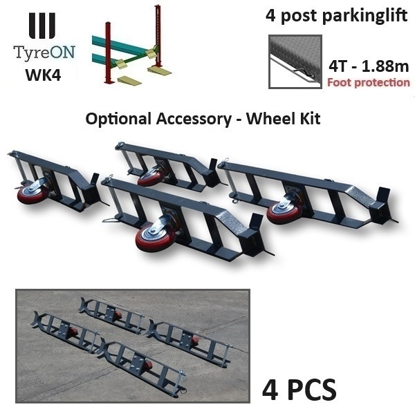 WK4 wheel kit for 4 column parking lifts - Equipamento para oficina: foto 1 WK4 wheel kit for 4 column parking lifts - Equipamento para oficina: foto 1
