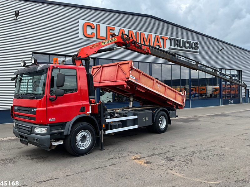 DAF FA 75 CF 360 Palfinger 12 Tonmeter laadkraan - Camião basculante, Camião grua: foto 1 DAF FA 75 CF 360 Palfinger 12 Tonmeter laadkraan - Camião basculante, Camião grua: foto 1