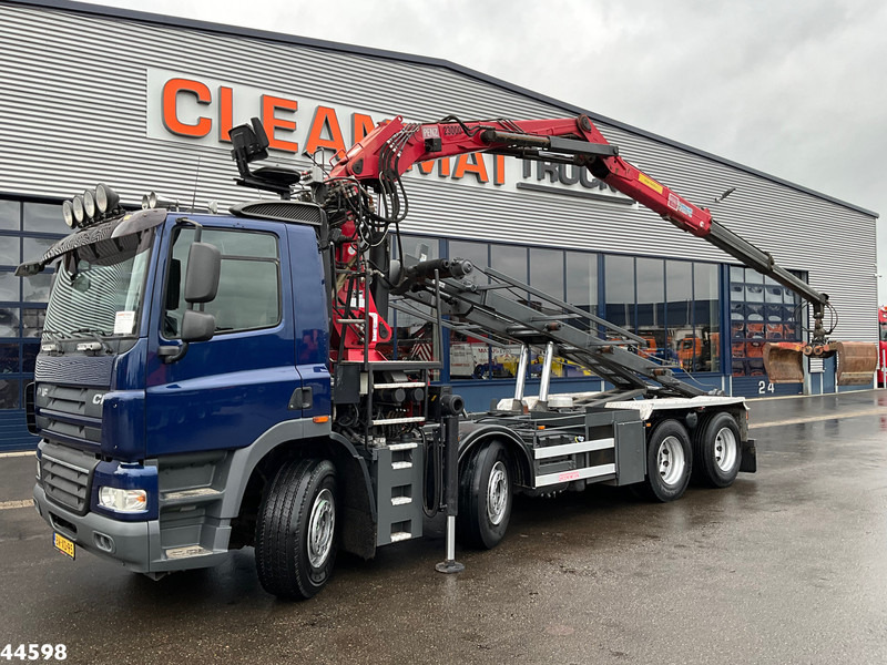 Camião polibenne, Camião grua DAF FAC 85 CF 510 8x2 Penz 23 Tonmeter Z-kraan: foto 1