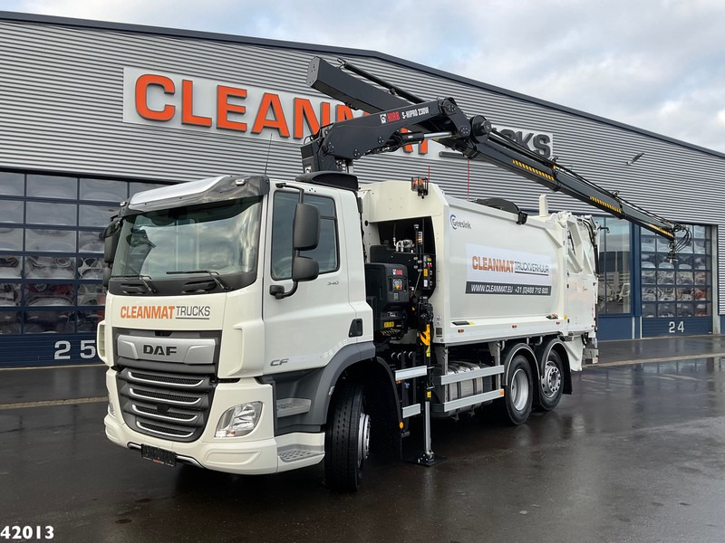 DAF FAN CF 340 Hiab 23 ton/meter laadkraan - Caminhão de lixo: foto 1 DAF FAN CF 340 Hiab 23 ton/meter laadkraan - Caminhão de lixo: foto 1