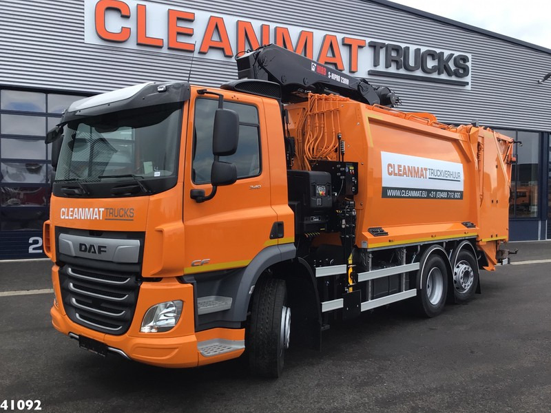 DAF FAN CF 340 Hiab 23 ton/meter laadkraan Welvaarts weighing system - Caminhão de lixo: foto 1 DAF FAN CF 340 Hiab 23 ton/meter laadkraan Welvaarts weighing system - Caminhão de lixo: foto 1