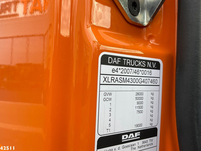 Camião polibenne, Camião grua DAF FAN CF 430 HMF 23 Tonmeter laadkraan: foto 14