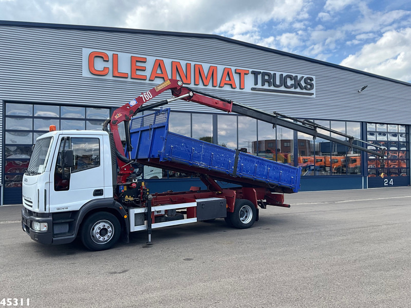 Iveco Eurocargo ML130E18 HMF 7 Tonmeter laadkraan Just 124.705 km! - Camião basculante, Camião grua: foto 1 Iveco Eurocargo ML130E18 HMF 7 Tonmeter laadkraan Just 124.705 km! - Camião basculante, Camião grua: foto 1