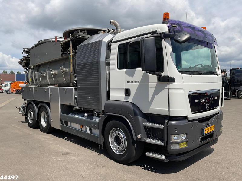 Caminhão limpa fossa MAN TGS 28.440 FFG Flensburger 12,5m³ Saug/Spul combi Waterrecycling: foto 6
