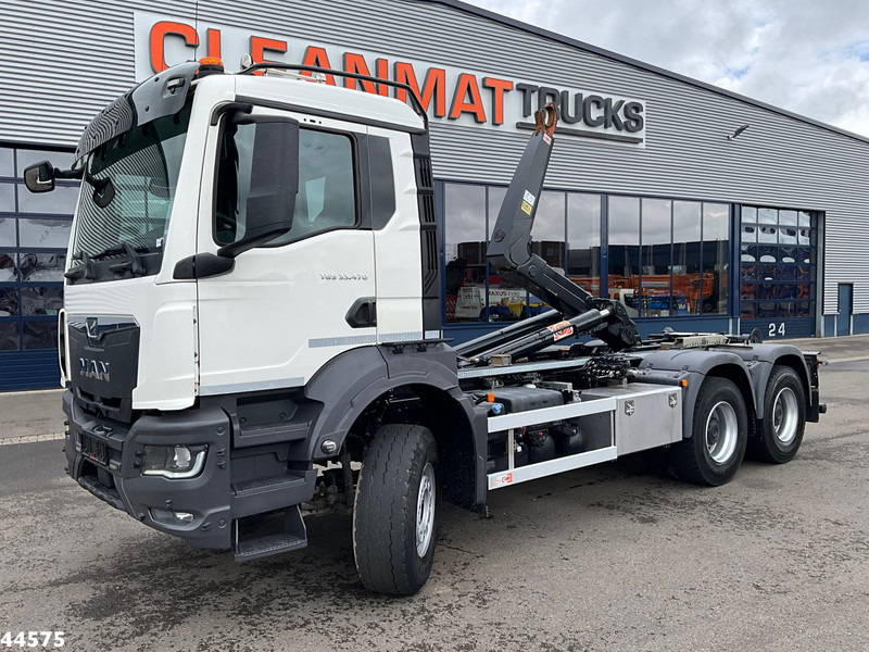 MAN TGS 33.470 6x4 Euro 6 Full Steel AJK 20 Ton haakarmsysteem - Camião polibenne: foto 1 MAN TGS 33.470 6x4 Euro 6 Full Steel AJK 20 Ton haakarmsysteem - Camião polibenne: foto 1