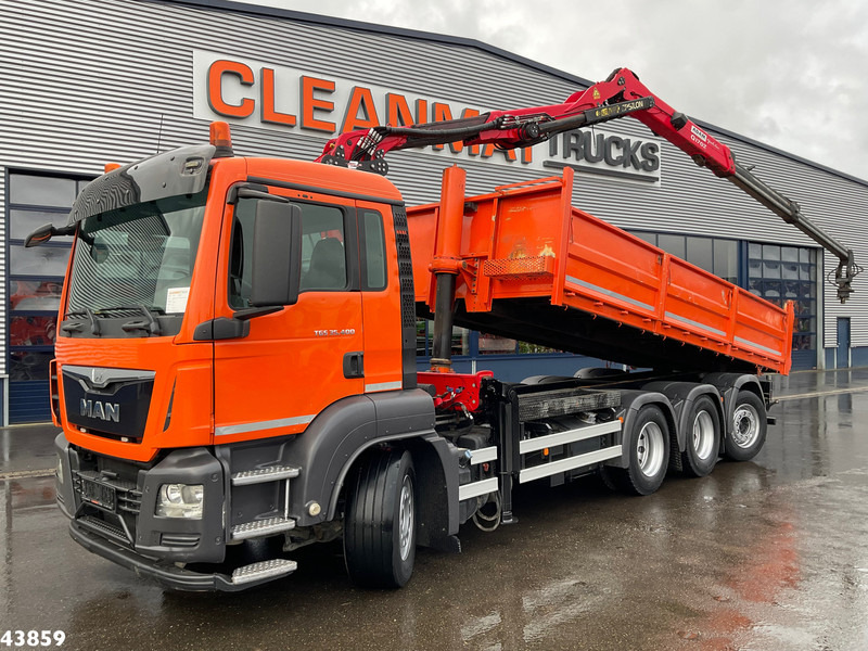 MAN TGS 35.400 8x4 Euro 6 Palfinger 17 Tonmeter Z-kraan - Camião basculante, Camião grua: foto 1 MAN TGS 35.400 8x4 Euro 6 Palfinger 17 Tonmeter Z-kraan - Camião basculante, Camião grua: foto 1