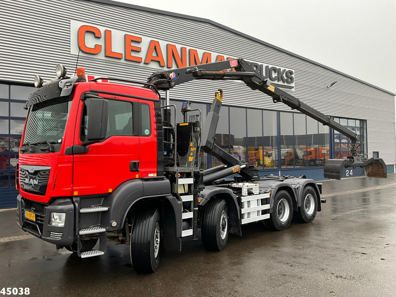 MAN TGS 35.400 8x6 Euro 6 HMF 16 Tonmeter Z-kraan - Camião polibenne, Camião grua: foto 1 MAN TGS 35.400 8x6 Euro 6 HMF 16 Tonmeter Z-kraan - Camião polibenne, Camião grua: foto 1