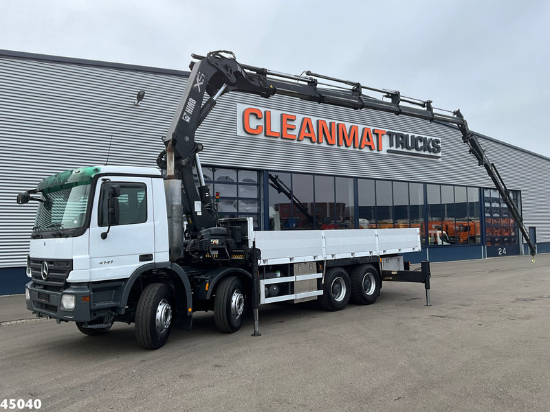 Mercedes-Benz Actros 4141 8x4 manual Hiab 32 Tonmeter laadkraan + Fly-jib - Camião grua: foto 1 Mercedes-Benz Actros 4141 8x4 manual Hiab 32 Tonmeter laadkraan + Fly-jib - Camião grua: foto 1