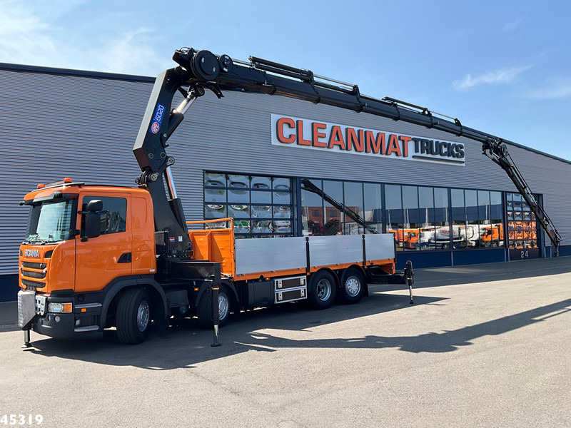 Scania G 450 Euro 6 HMF 60 Tonmeter laadkraan + Fly-Jib - Camião grua: foto 1 Scania G 450 Euro 6 HMF 60 Tonmeter laadkraan + Fly-Jib - Camião grua: foto 1