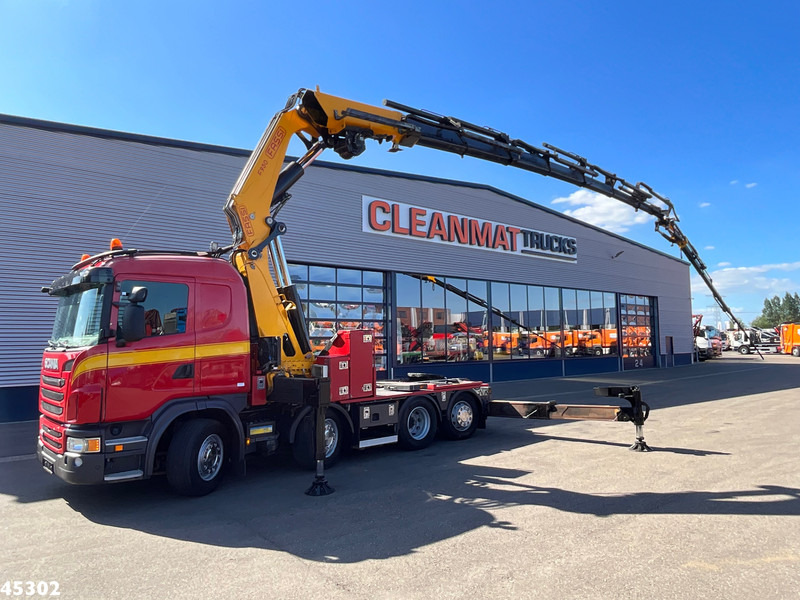 Scania G 480 8x2 Fassi 95 Tonmeter ladkraan + Fly-Jib - Camião grua: foto 1 Scania G 480 8x2 Fassi 95 Tonmeter ladkraan + Fly-Jib - Camião grua: foto 1